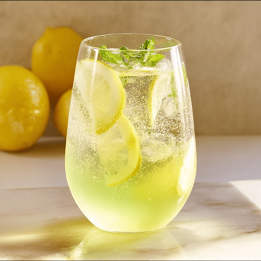 Limoncello Spritz Recipe | 5-Minute Bright & Bubbly Delight 5 served limoncello spritz garnished