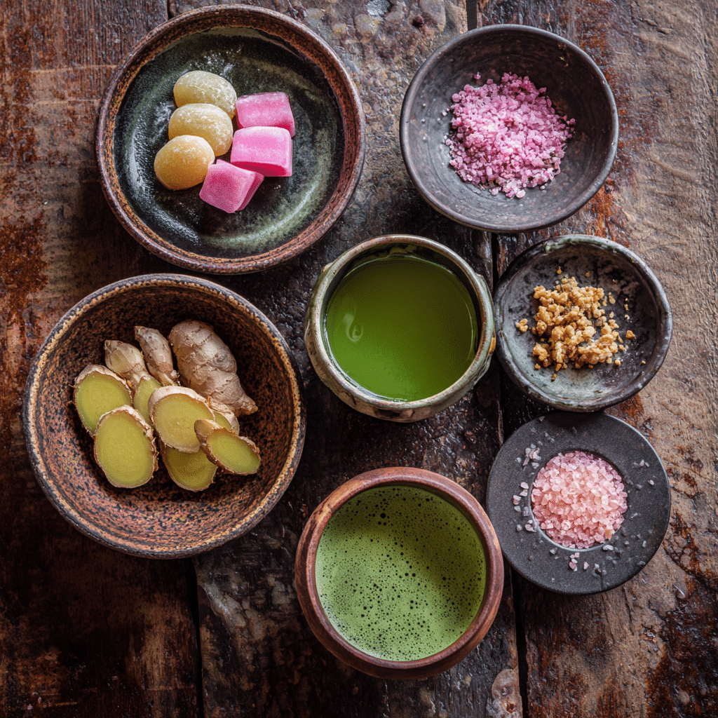Japanese Mounjaro Recipe: A Simple 4-Ingredient Weight Loss Drink 5 japanese mounjaro recipe ingredients matcha ginger salt